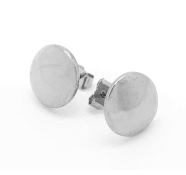 Aretes luneta plata.